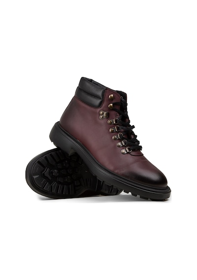 Deery Erkek Bordo Hakiki Deri Bot - 01923mbrde01 Bordo