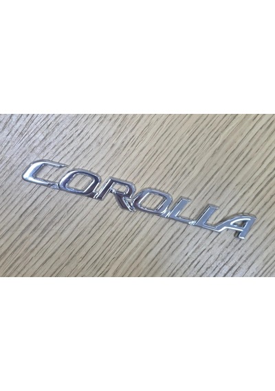 Toyota Corolla Krom Metal Bagaj Arması Parlak 3d Logo