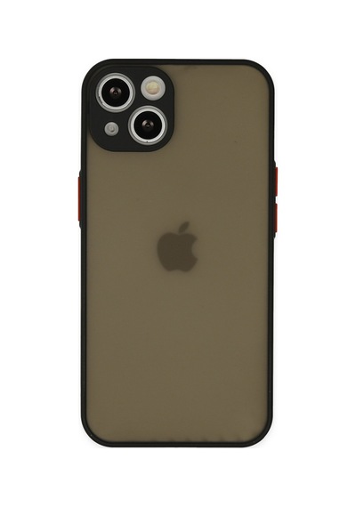 Apple iPhone  Uyumlu- 15 Plus Kılıf Montreal Silikon Kapak - Siyah