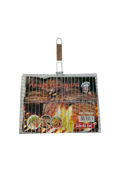 Ahşap Saplı Kalın Izgara 32x42 -59