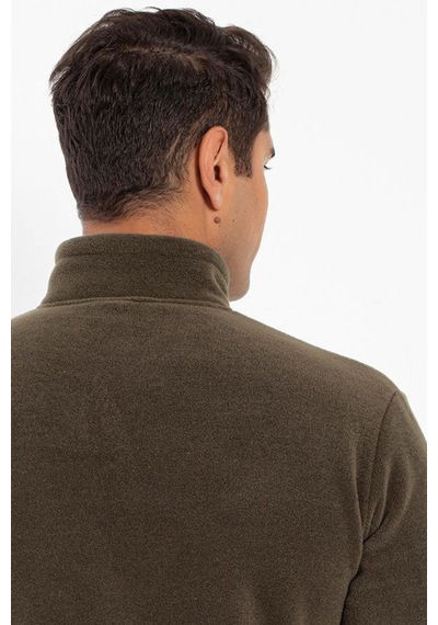 Crozwise Polar Fermuarlı Haki Erkek Outdoor Sweatshirt 6044-04 Haki