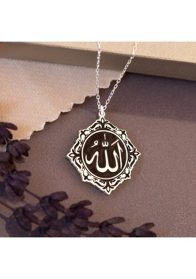 Dkmn Gümüş Allah Lafzı Gümüş Kolye