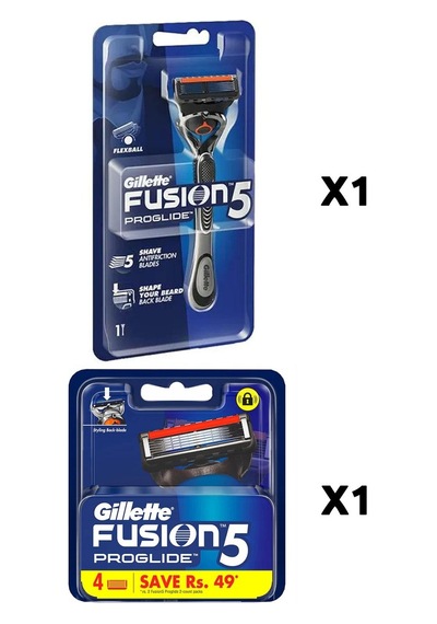 Gillette Fusion5 Proglide Yedek 4'lü Bıcak + Fusion5 Proglide Fle