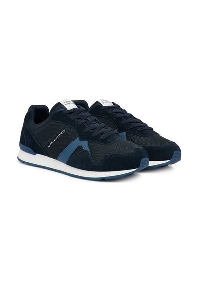 Tommy Hilfiger Fm0fm05679 Runner Icon Mix Erkek Günlük Ayakkabı Mavi