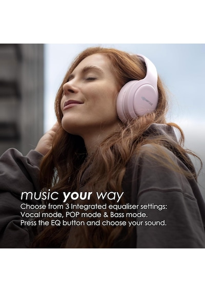 Headpods Pro 2 Kulak Üstü Kulaklıklar - Katlanabilir Bluetooth Kulaklık, Kulak Üstü Tasarım, Dahili Mikrofonlu Hafif Kablosuz Kulaklık, 50+ Saat Kablosuz Çalma Süresi, Pillowfoam Konforu