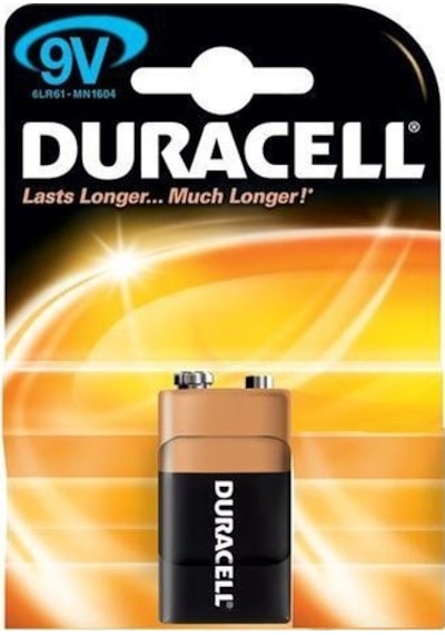 Duracell 9 Volt Pil Tekli