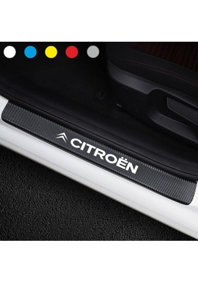 Citroen Karbon Kapı Eşiği Sticker ( 4 Adet )