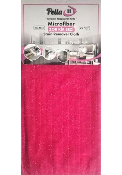 Pella Mikrofiber Zor Kir Bezi 2.li Pembe,gri Genel