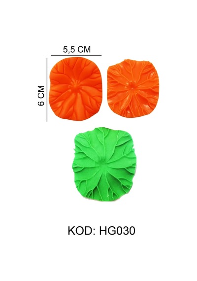 Silikon Kalıp Yaprak Hg-030 Turuncu
