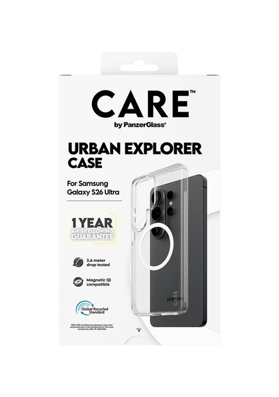 Care By Panzerglass Urban Explorer Qi Samsung Uyumlu Galaxy S26 Ultra Şeffaf-beyaz Kılıf
