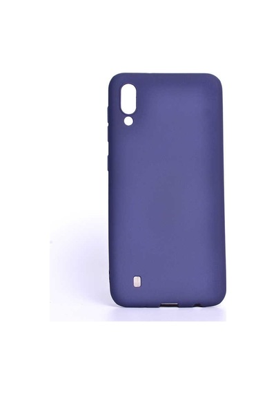 Noktaks - Samsung Galaxy Uyumlu M10 - Kılıf Mat Renkli Esnek Premier Silikon Kapak - Lacivert