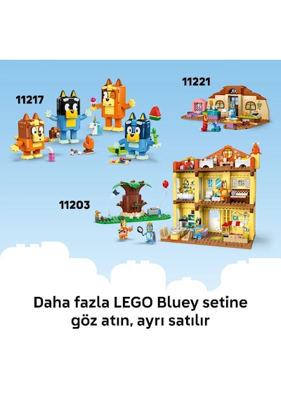 LEGO® Bluey Büyükanneler ile Bingo ve Bluey 11216 - 4 Yaş ve Üzeri Çocuklar için Minifigür İçeren Oyuncak Yapım Seti (80 Parça)