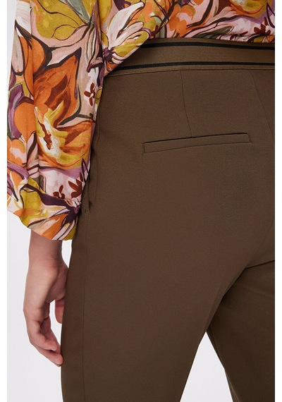 Faik Sönmez Arka Kemeri Lastikli Slim Fit Pantolon W27pnt001 Bw27pnt00116 Koyu Haki