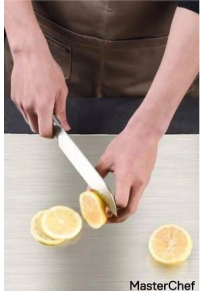 Master Chef Paslanmaz Çelik Kesme Tahtası - Hijyenik Dayanıklı Ve Şık Gümüş
