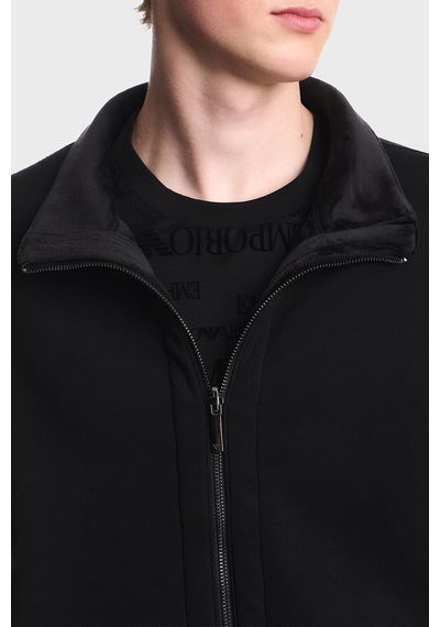 Emporio Armani Dik Yaka Fermuarlı Sweat Erkek Sweat Em006877 Af17547 Uc001 Siyah