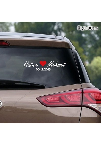 Isme Özel Sticker Sevgili Isim Sticker Oto Sticker Araba Sticker