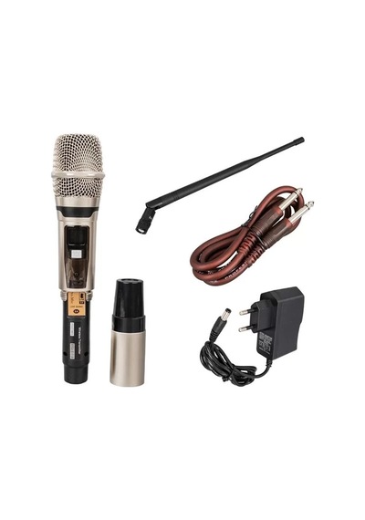 Hubrendy Sh Magicvoice Mv21633 2 El Tipi Mikrofonlu 100+100 Kanal Antenli Uhf-pll Kablosuz Telsiz Mi