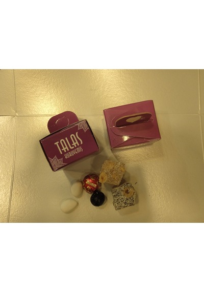 Talas Kuruyemiş Söz Nişan İkramlık Kare Kutu 100 x 50 G