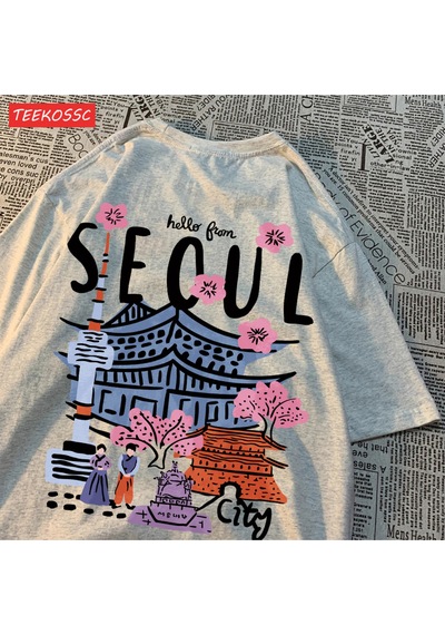 Noıssey Urban Pop Graphic Kadın Tişört Koleksiyonukod 5125 Gri
