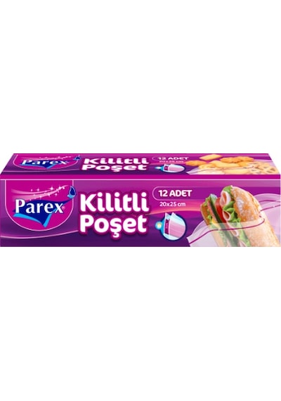 Parex Smart Kilitli Poşet 12'li 20 x 25 CM