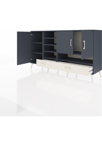 Hyperion Konsol 8 Raflı 2 Çekmeceli 3 Kapaklı 176x44x99 Antrasit- Antrasit-antrasit/aytaşı Hyperion Konsol 8 Raflı 2 Çekmeceli 3 Kapaklı 176x44x99 Antrasit- Antrasit-antrasit/aytaşı