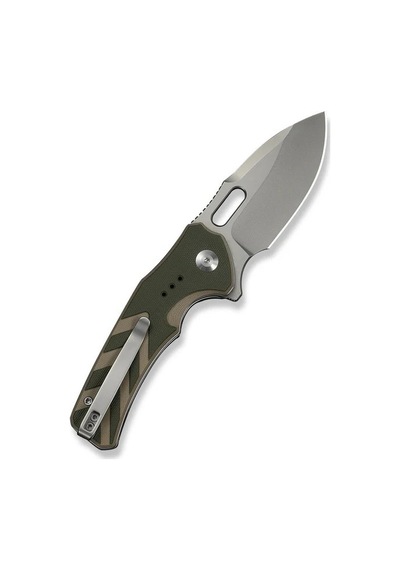 Civivi Vexron Milled Green & Tan G10 Handle Stonewashed 14c28n Blade Kamp Çakı Yeşil