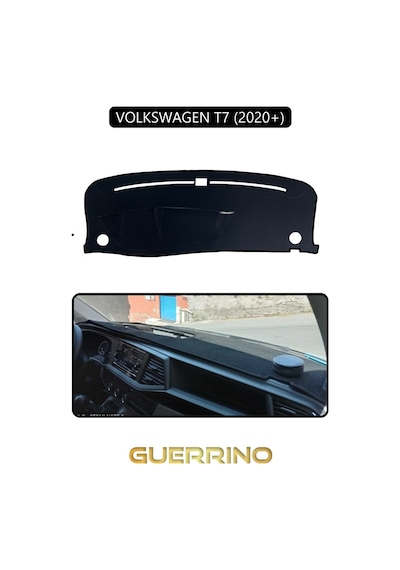 Volkswagen T7 2020+ Torpido Koruma Halısı Siyah Kenar