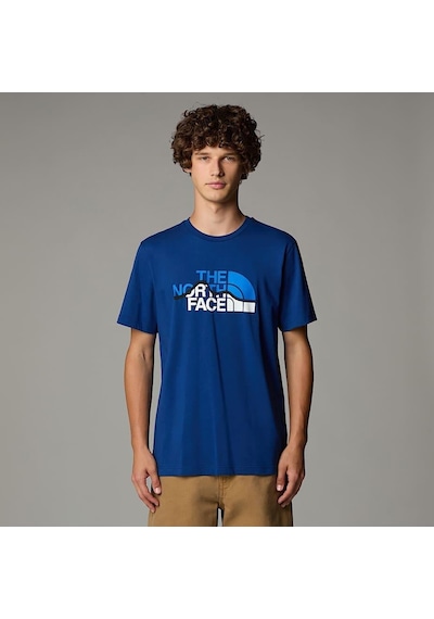 The North Face M Ss Mountaın Lıne Tee Blue BLUE