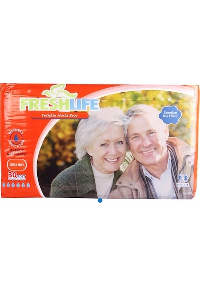 Freshlife Hasta Bezi Büyük Boy L 30'Lu