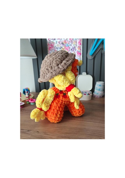 El Yapımı Tığ İşi My Little Pony Peluş Oyuncak Applejack Çok Renkli