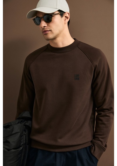 Lufian Blake Erkek Sweatshirt Kahverengi Kahverengi 112030193100400