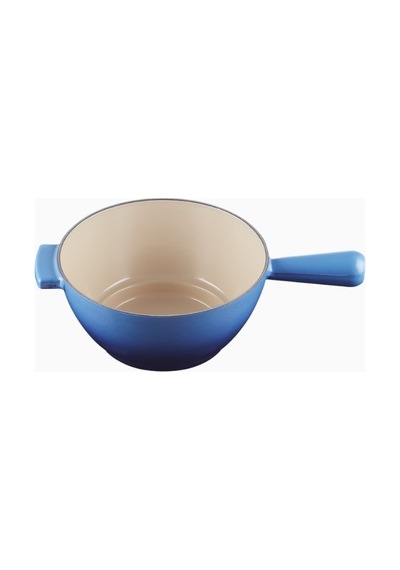 Le Creuset 6 Kişilik Lüks Döküm Fondü Seti Mutfak Ekipmanları Mavi 2