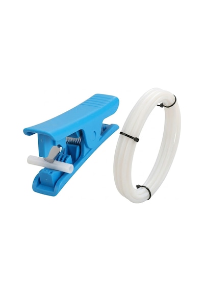 3dsway Ptfe Bowden Boru 1.75mm Id 2mm Od 4mm Beyaz 1 Metre Kesici Kiti 3d Yazıcı Ekstruder Teflon Filament Besleme Hattı