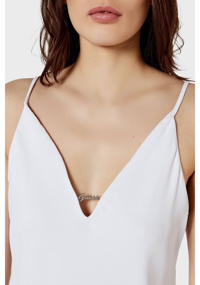 Guess Bayan Top W5gh58 Wgld2 G011 Beyaz Beyaz