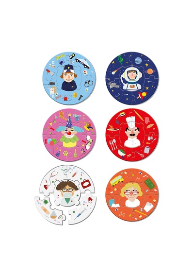 Arnas Toys 5029 Who Am I Puzzle Meslekler 30 Parça Karton Puzzle