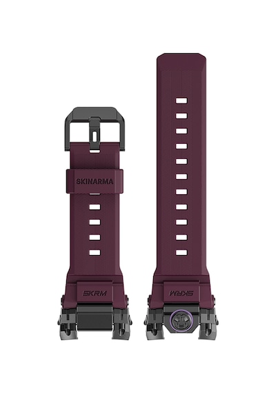 Apple Watch Uyumlu Ultra 49mm  Skinarma Talon Serisi Suya Dayanıklı Silikon Kordon Bordo