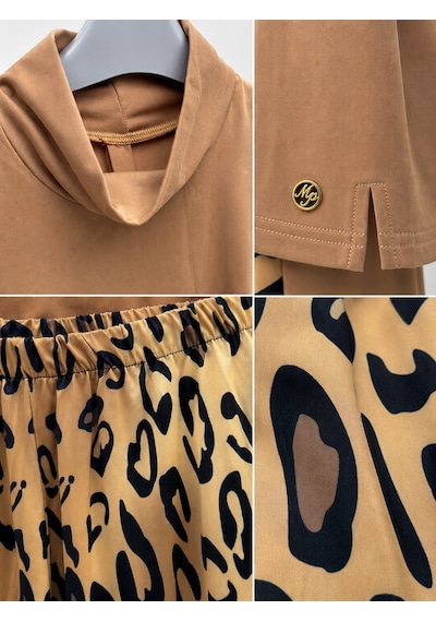 Pierre Cardin Büyük Beden Balıkçı Yaka Bol Paça Altı Leopar Desenli Çift Boneli Kadın Tesettür Mayo Pierre Cardin Büyük Beden Balıkçı Yaka Bol Paça Altı Leopar Desenli Çift Boneli Kadın Tesettür Mayo