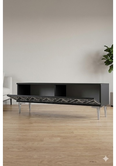 Tsa1238as Arex Tv Sehpası Antrasit-silver 120cm Tsa1238as Arex Tv Sehpası Antrasit-silver 120cm