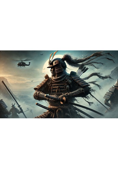 Ti-play Savaş Ve Ölüm 60x90cm Modern Samuray Pvc Çerçevesiz Tablo