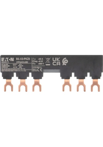 Eaton B3.1/2-pkz0 Motor Koruma Şalteri Aksesuarı: Besleme Barası 2'li Pkzm0+yard.kontak İçin