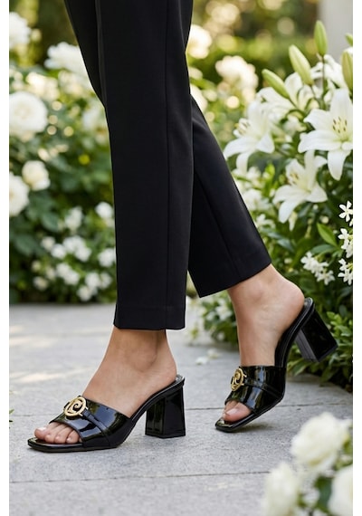 Pierre Cardin Pc-55760 Z Siyah Rugan Kadın Terlik