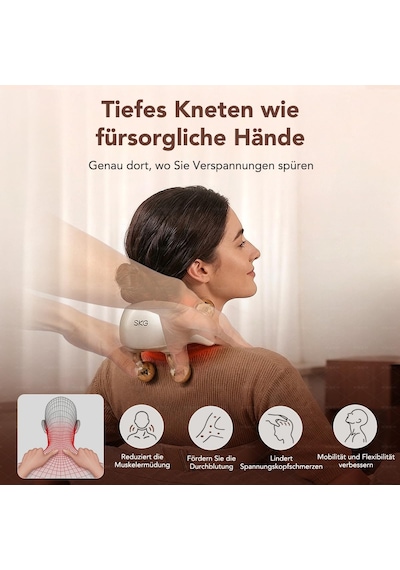 Skg Boyun Ve Omuz Masajı İçin Isıtmalı Shiatsu Masajına Sahip Orijinal Kablosuz Boyun Masaj Cihazı - Aynı Zamanda Aile Ve Arkadaşlar İçin Hediye Olarak Da İdealdir, H7 Ultra E Skg Boyun Ve Omuz Masajı İçin Isıtmalı Shiatsu Masajına Sahip Orijinal Kablosuz Boyun Masaj Cihazı - Aynı Zamanda Aile Ve Arkadaşlar İçin Hediye Olarak Da İdealdir, H7 Ultra E