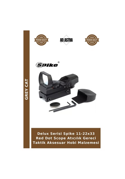 Delux Serisi Spike 11-22x33 Red Dot Scope Atıcılık Gereci Taktik Aksesuar Hobi Malzemesi