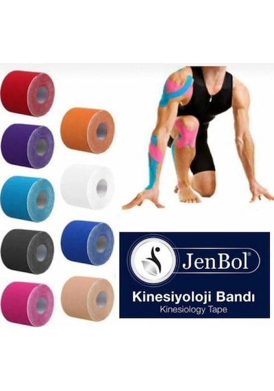 Jenbol Kinesiology Tape  Bandı 5 Cm X 5 M - Yeşil
