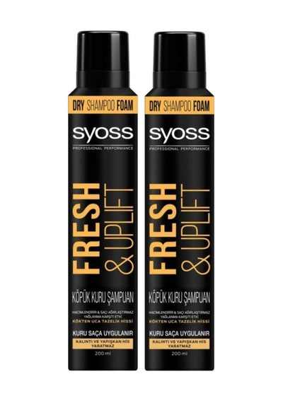 Syoss 2'li Fresh & Uplift Köpük Kuru Şampuan 200 ml