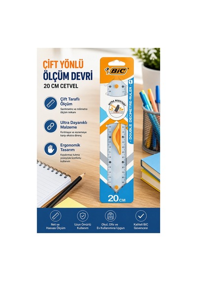 Dayanıklı Plastik Cetvel 20 Cm 1adet Bic Plastik Cetvel Şeffaf Geometri Çizim Cetveli Kavraması Kolay Cetvel Okul Sınıf