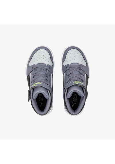 Puma Rebound Layup Çocuk Gri Spor Ayakkabı Düz 370488 Gri