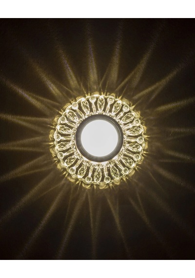 Kristal Cam Spot Lamba Gu10 Duy Led Çerçeveli 4000k Doğal Işık Tavan Aydınlatması 12 Cm Bx-316734 Diğer