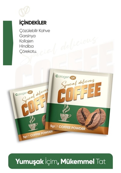 Collagen Life Hindiba, Kollajen, Garsinya Ve Çörek Otu Içeren Detox Kahve 2 Li Fırsat Diğer