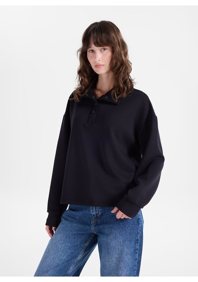 Fabrika Siyah Kadın Loose Fit Sweatshirt F6wl-swt0032-m